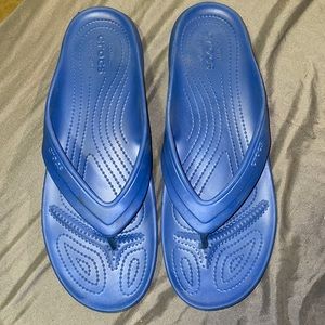 Men’s Blue Croc Flip Flops